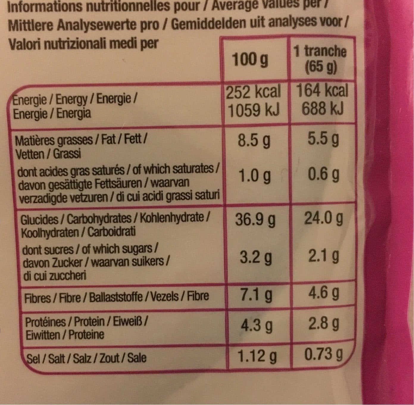 Les recettes de celiane Pain Campagnard Aux Graines - 260 G - Les Recettes De Céliane packshot