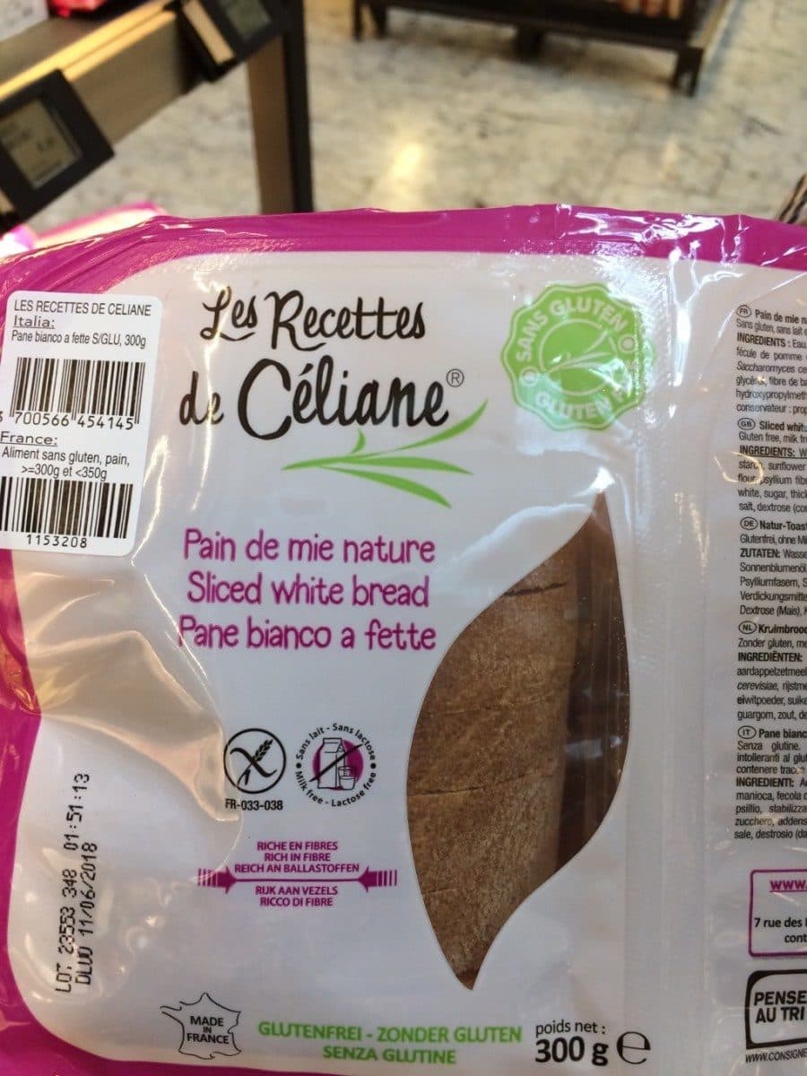 Les recettes de celiane Pain De Mie Nature - 350 G - Les Recettes De Céliane packshot