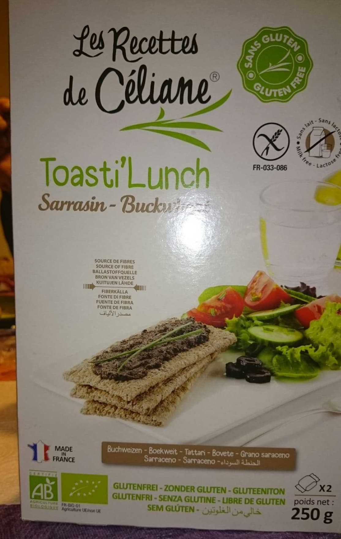 Les recettes de celiane Toasti'lunch packshot