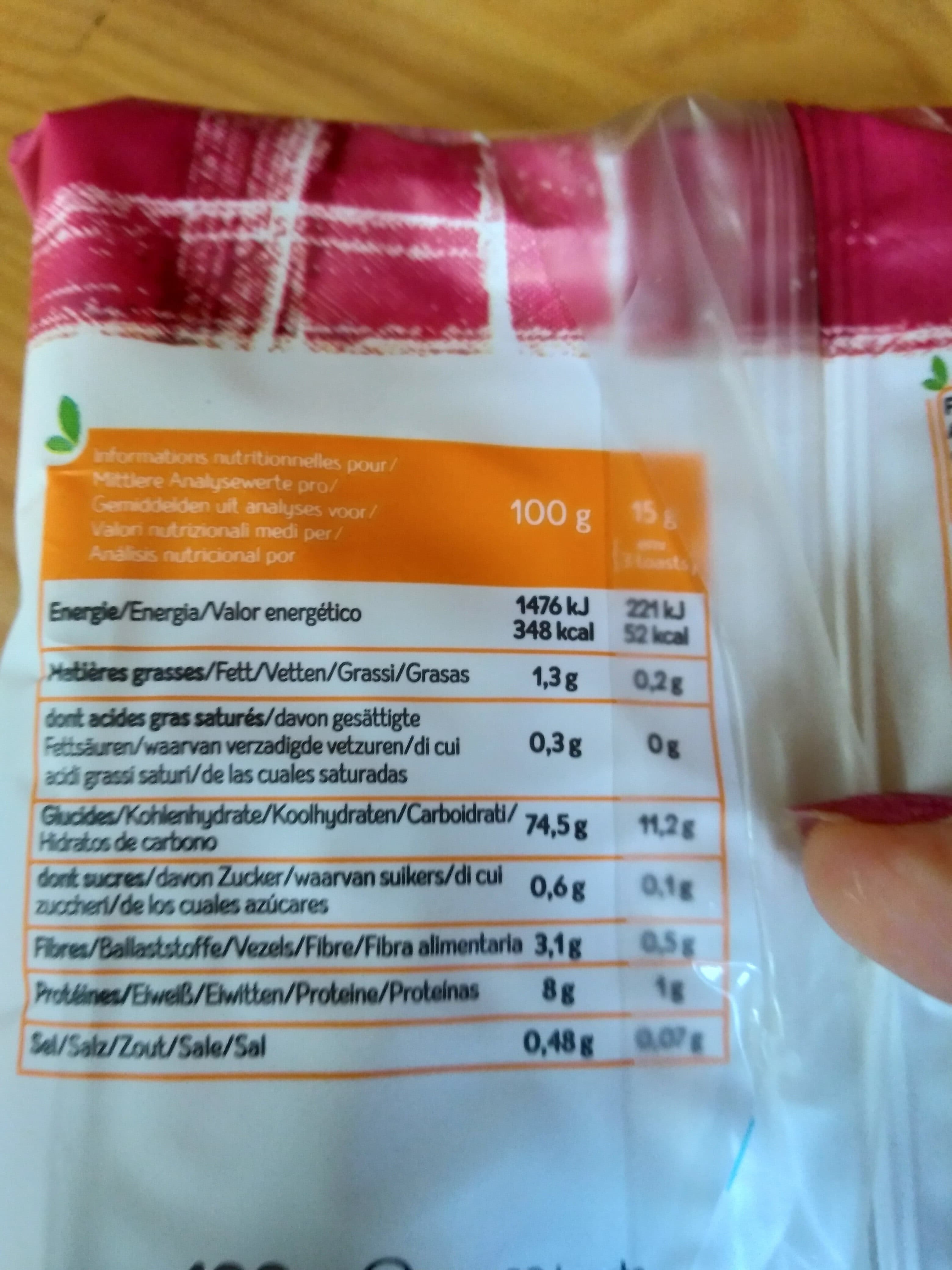 CÉLIANE GLUTEN FREE Toasts sans gluten teff bio packshot