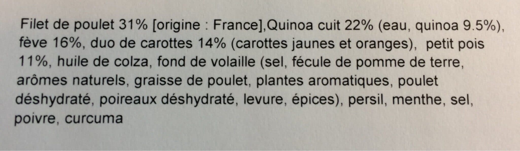 Kitchen Diet Filet de poulet, quinoa et petits légumes de printemps à la menthe fraîche packshot