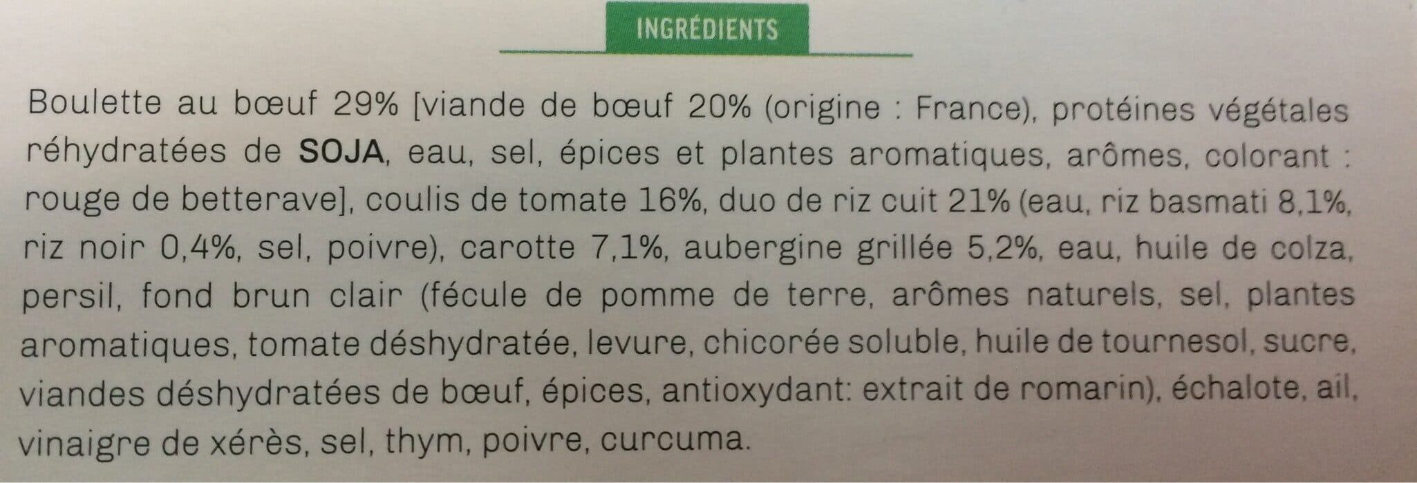 Kitchen Diet Boulettes de Boeuf et son riz packshot