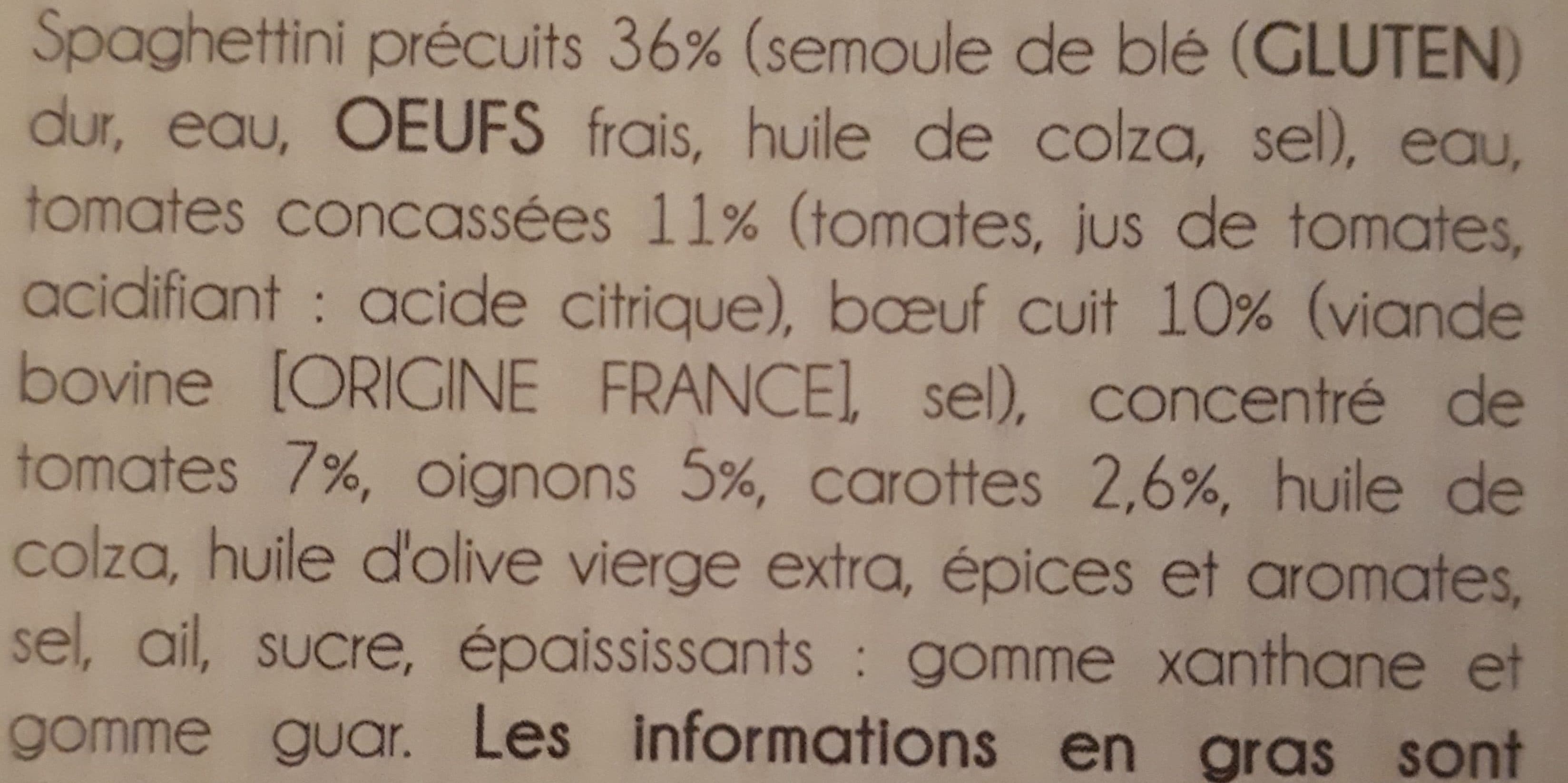 Dietbon Fines Spaghetti et sa sauce bolognaise packshot