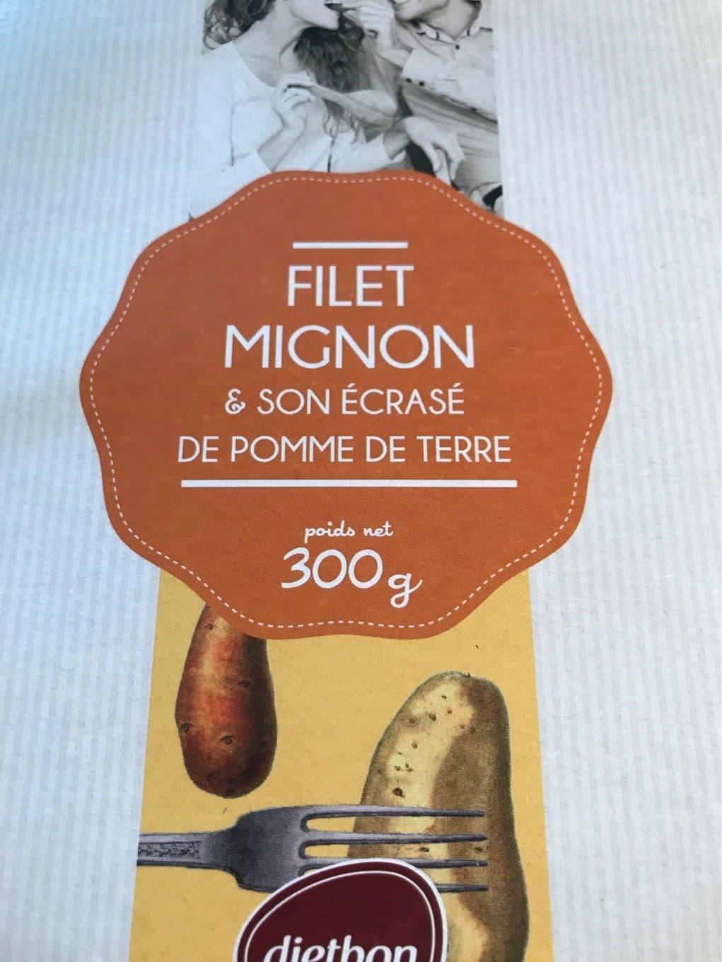 Dietbon Emincé de porc, et son Ecrasé de pomme de terre packshot