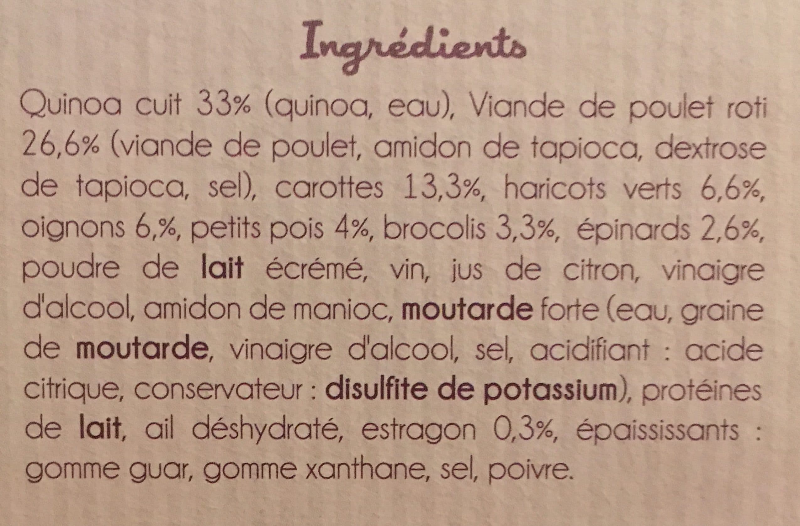 Dietbon Filet de Poulet Rôti aux Légumes & Quinoa Sauce Estragon packshot