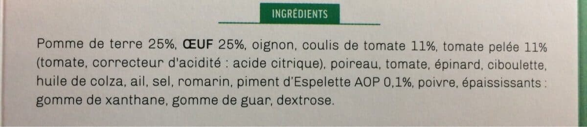 Kitchen Diet Omelette façon tortilla et sa compotée de tomate packshot