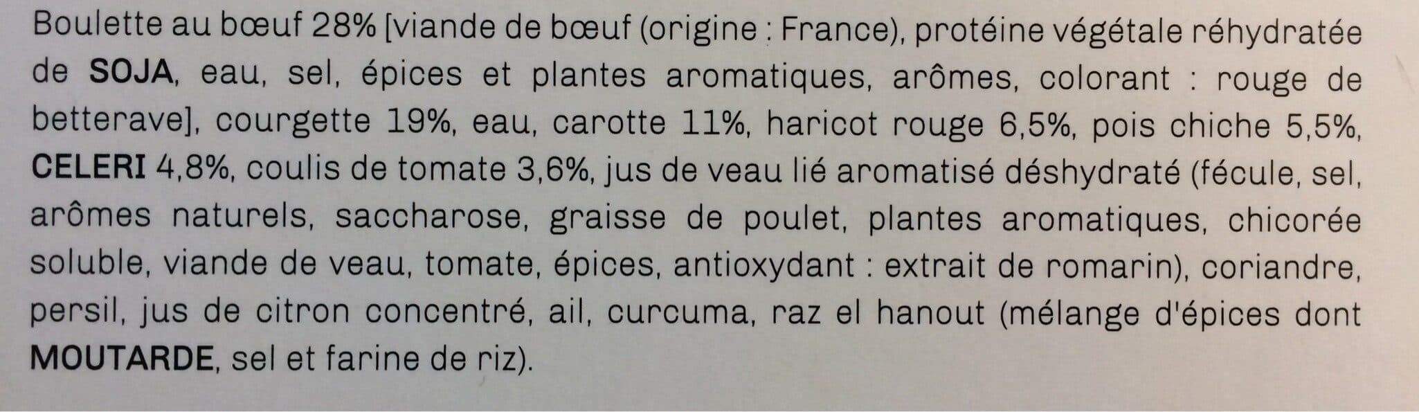 Kitchen Diet Tagine de légumes à la Marocaine et ses boulettes au bœuf packshot