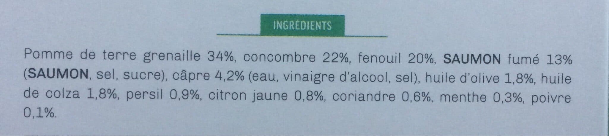 Kitchen Diet Salade nordique de pommes de terre et câpres au saumon fumé packshot