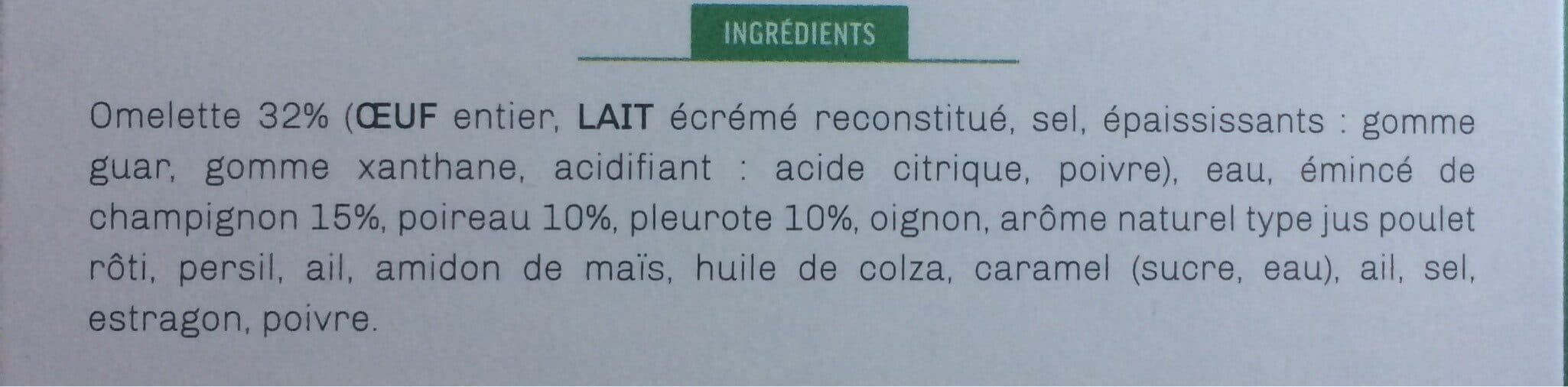 Kitchen Diet Omelette fondante et ses champignons en persillade packshot