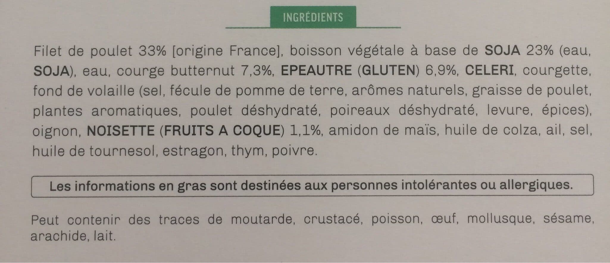 Kitchen Diet Risotto d'épeautre aux courgettes et butternut & filet de poulet aux noisettes torréfiées packshot