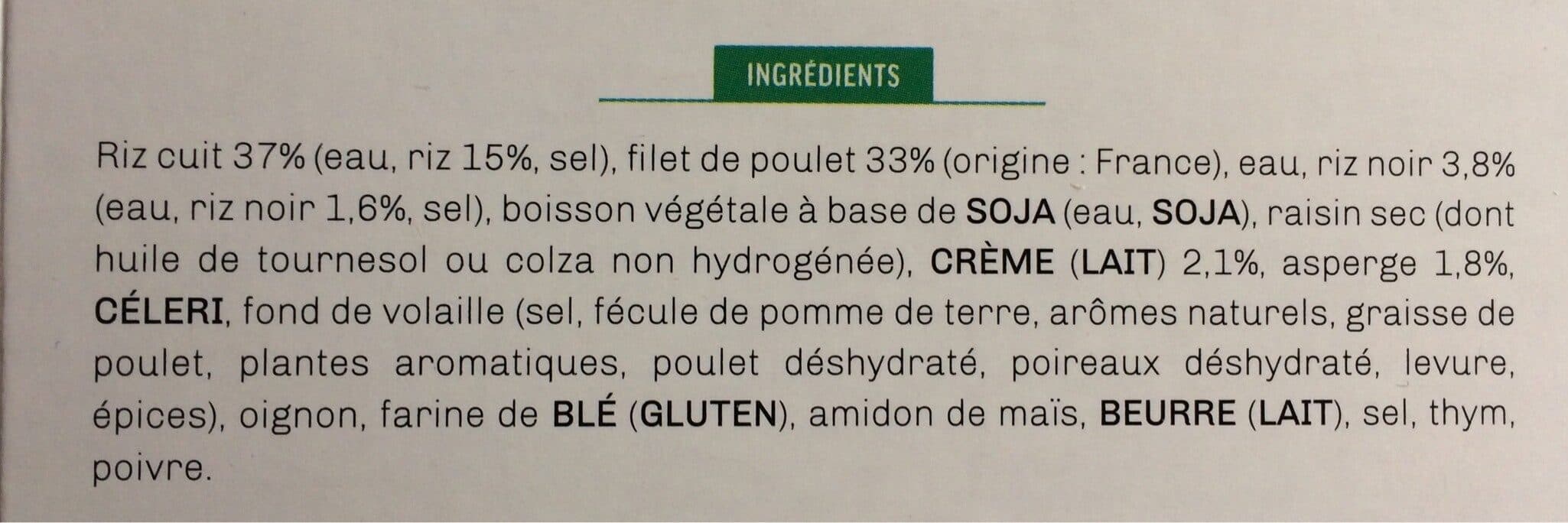 Kitchen Diet Filet de poulet et son riz blanc aux légumes verts sauce poulette packshot
