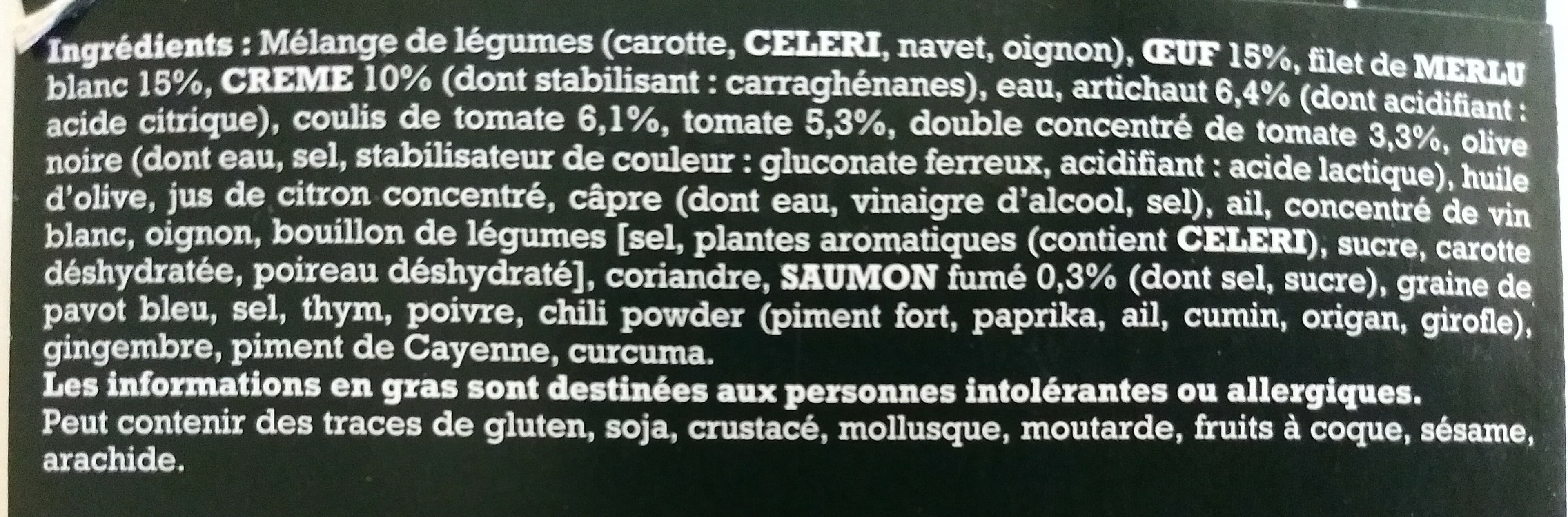Kitchen Diet Terrine de poissons et son rougail de tomate, artichauts façon Barigoule packshot