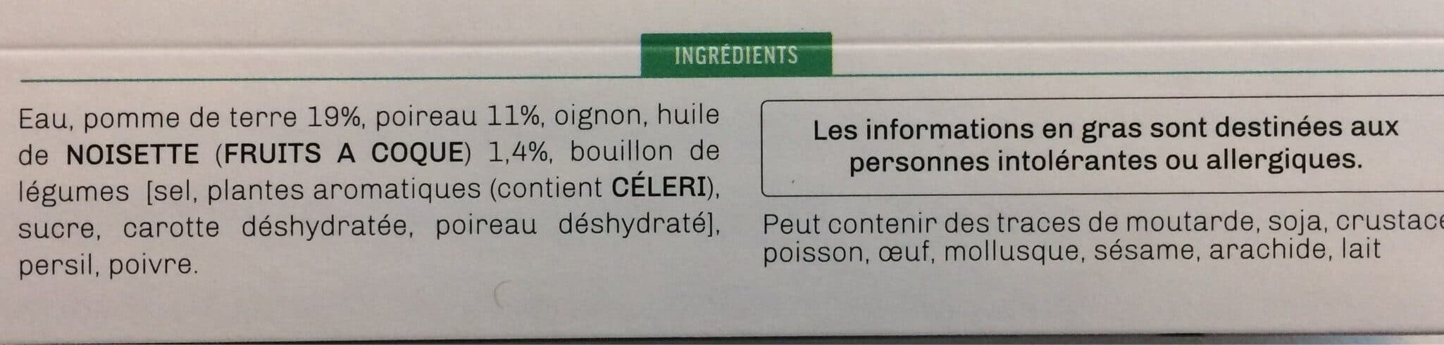 Kitchen Diet Soupe poireau, pomme de terre, & huile de noisette packshot