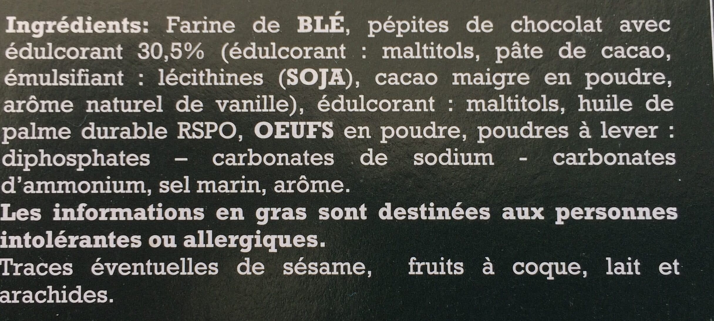 Kitchen-Diet Cookies aux pépites des chocolat packshot