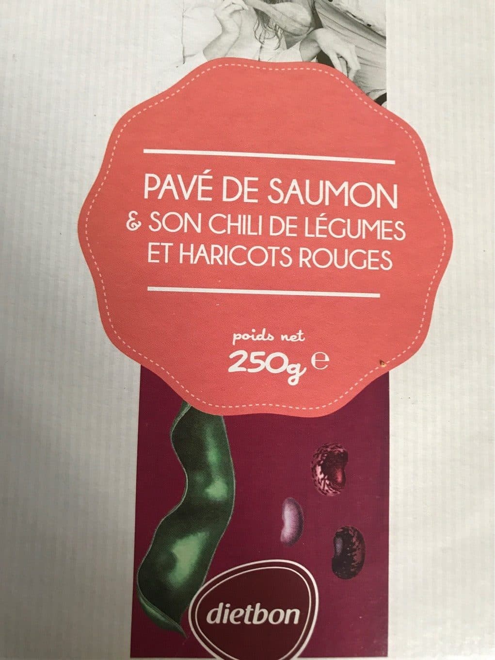 Dietbon Pavé de Saumon et son Chili de légumes, et haricots rouges packshot