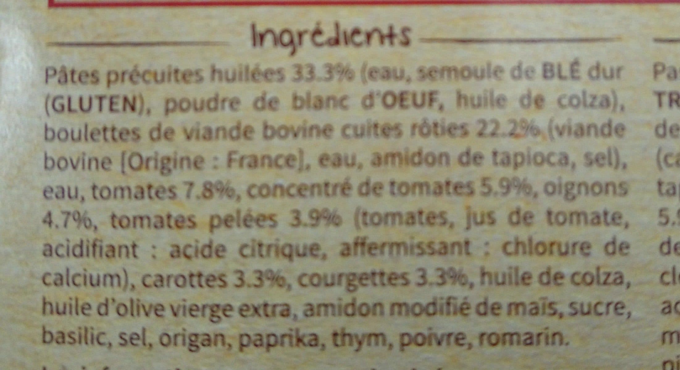 Dietbon Penne & boulettes de bœuf aux légumes et sauce tomate packshot
