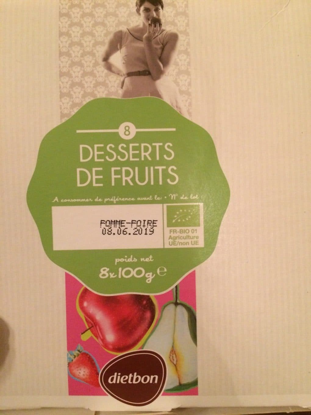 Dietbon Dessert Pomme Poire Bio packshot