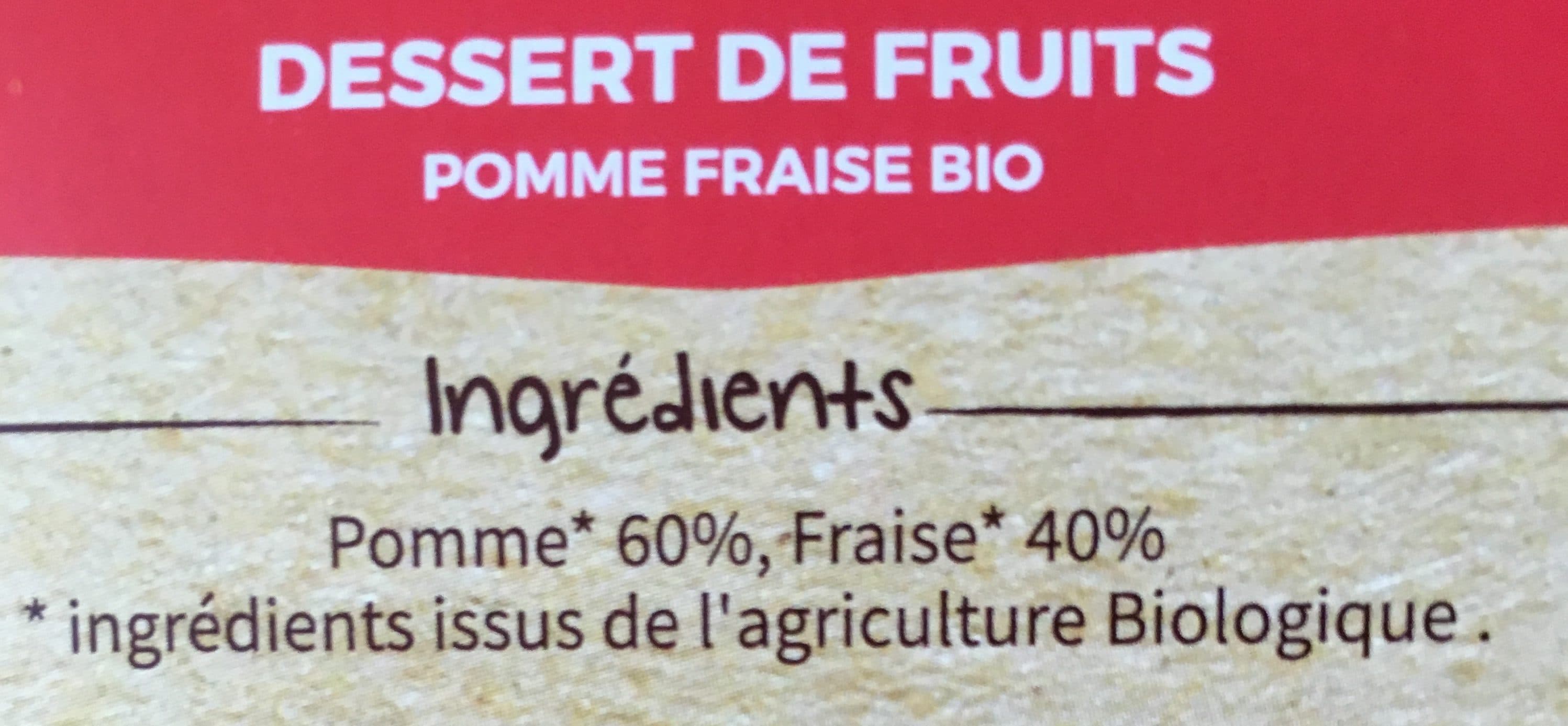 Dietbon Dessert Pomme Fraise Bio packshot