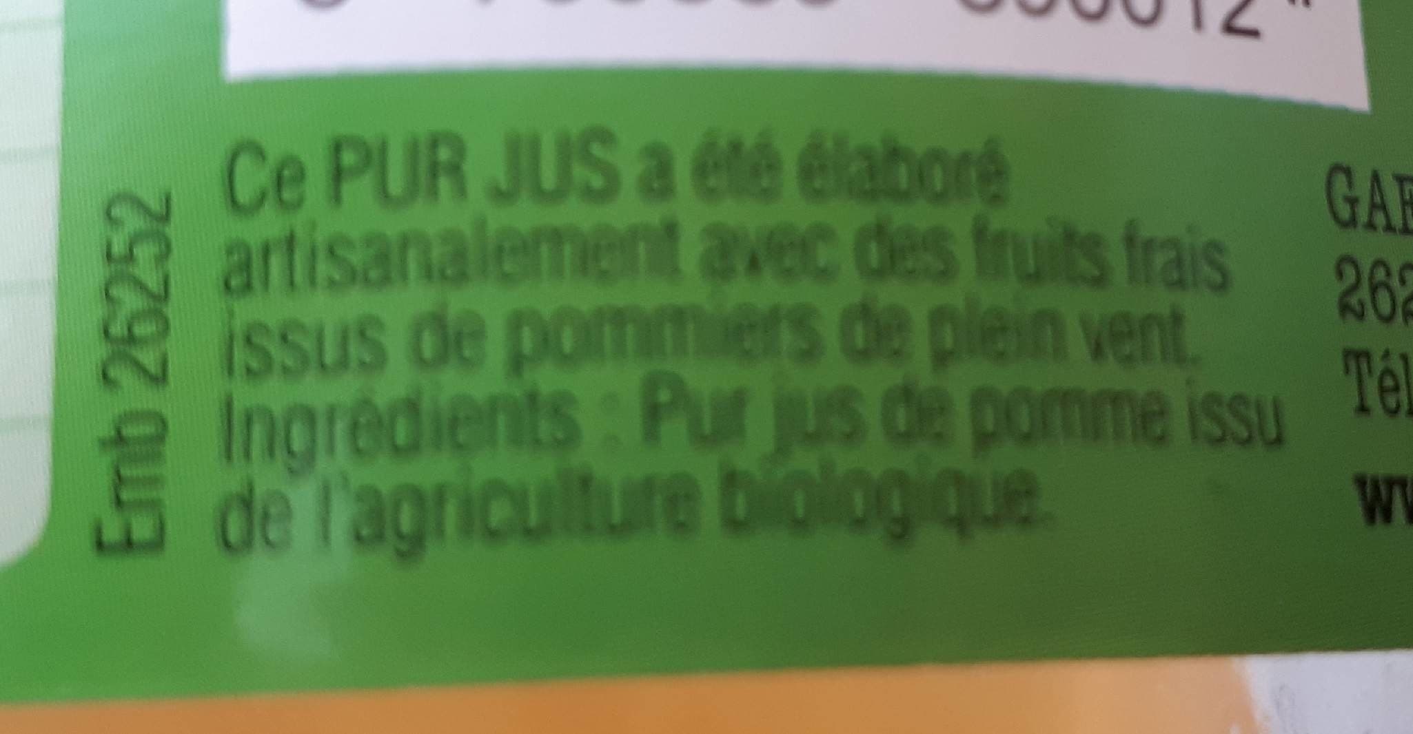 Fauriel Fruits Jus de pomme packshot