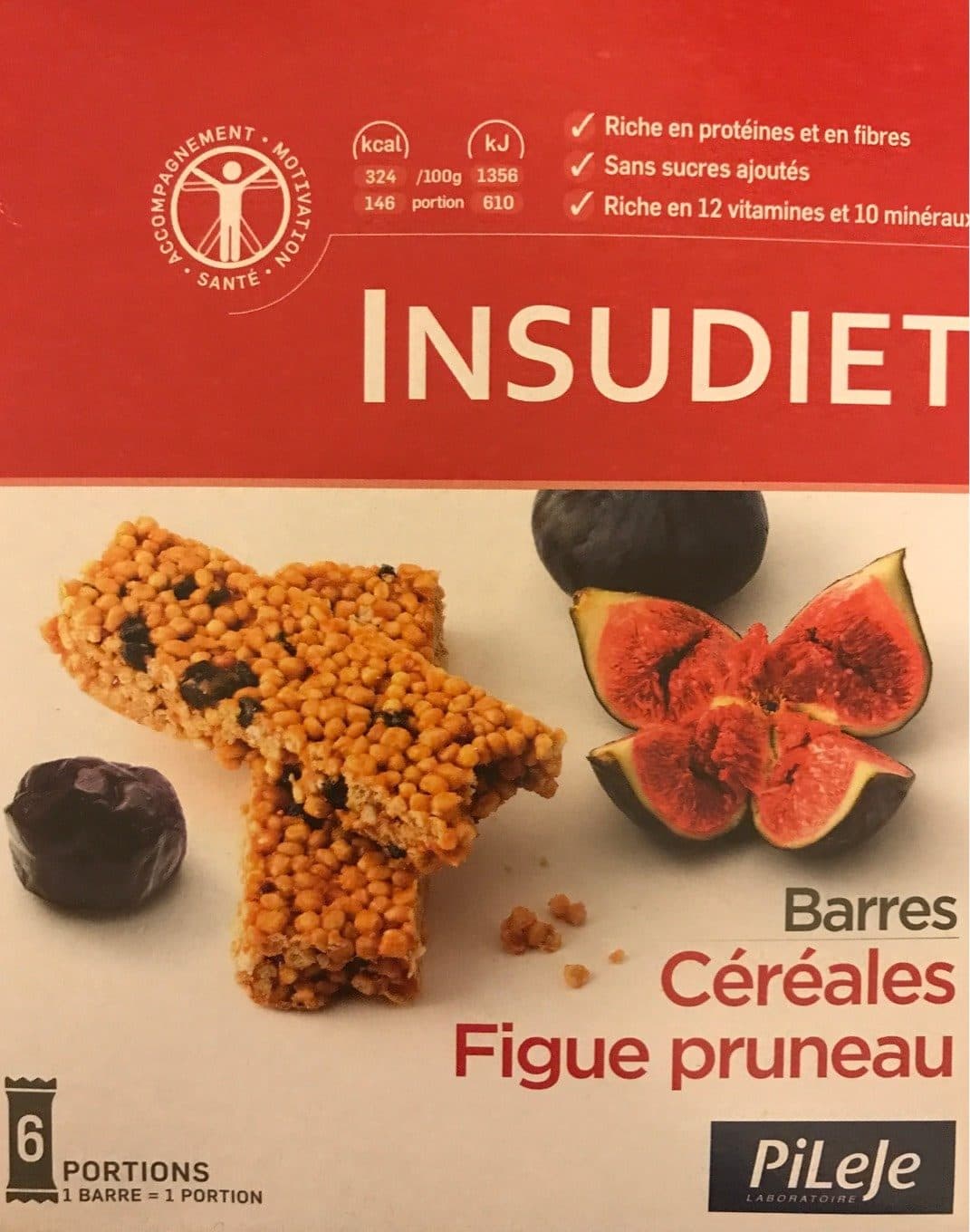 Insudiet Barre Figue Pruneau packshot