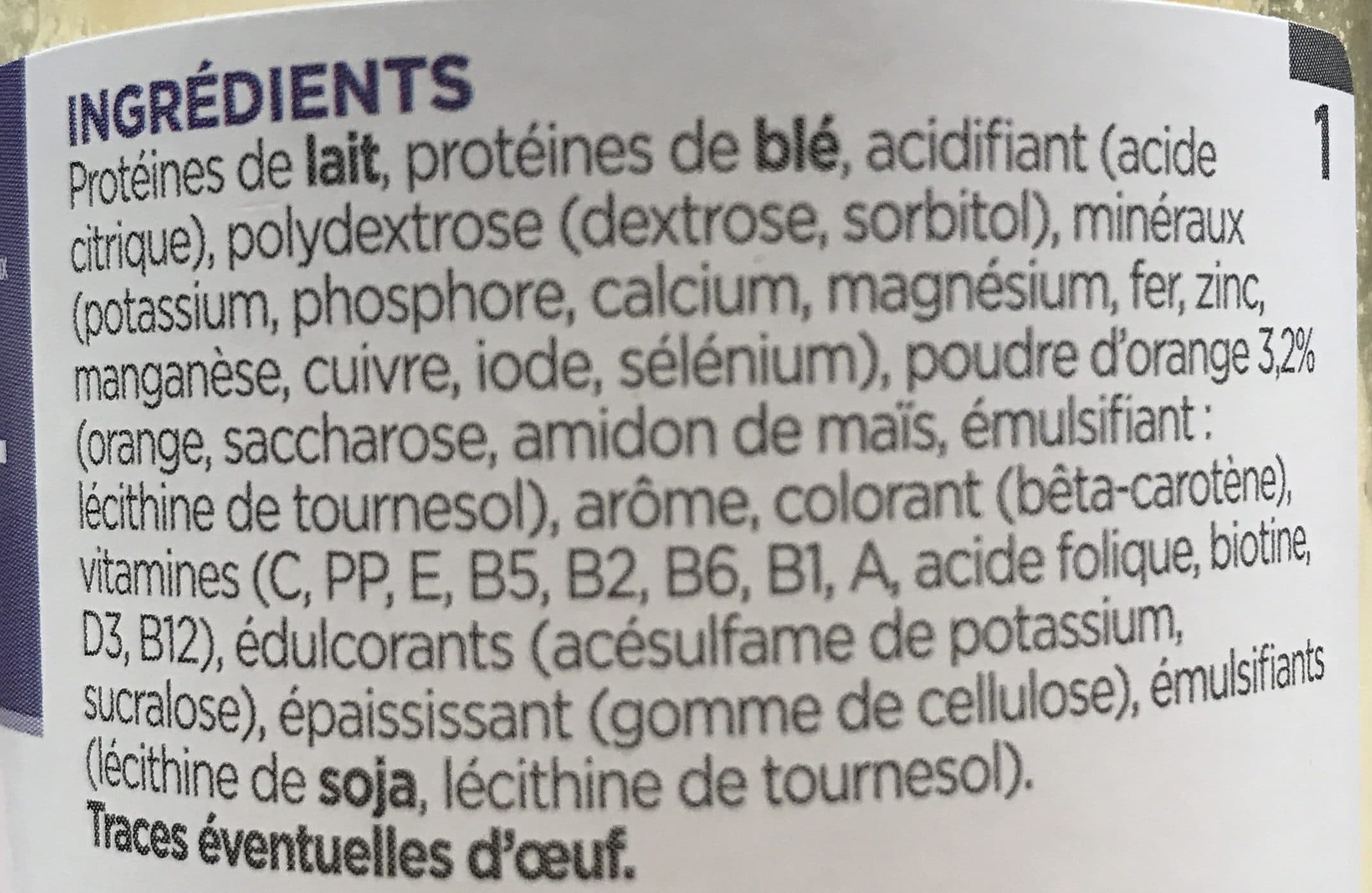 Insudiet Insudiet Toplett Goût Orange 6 X packshot