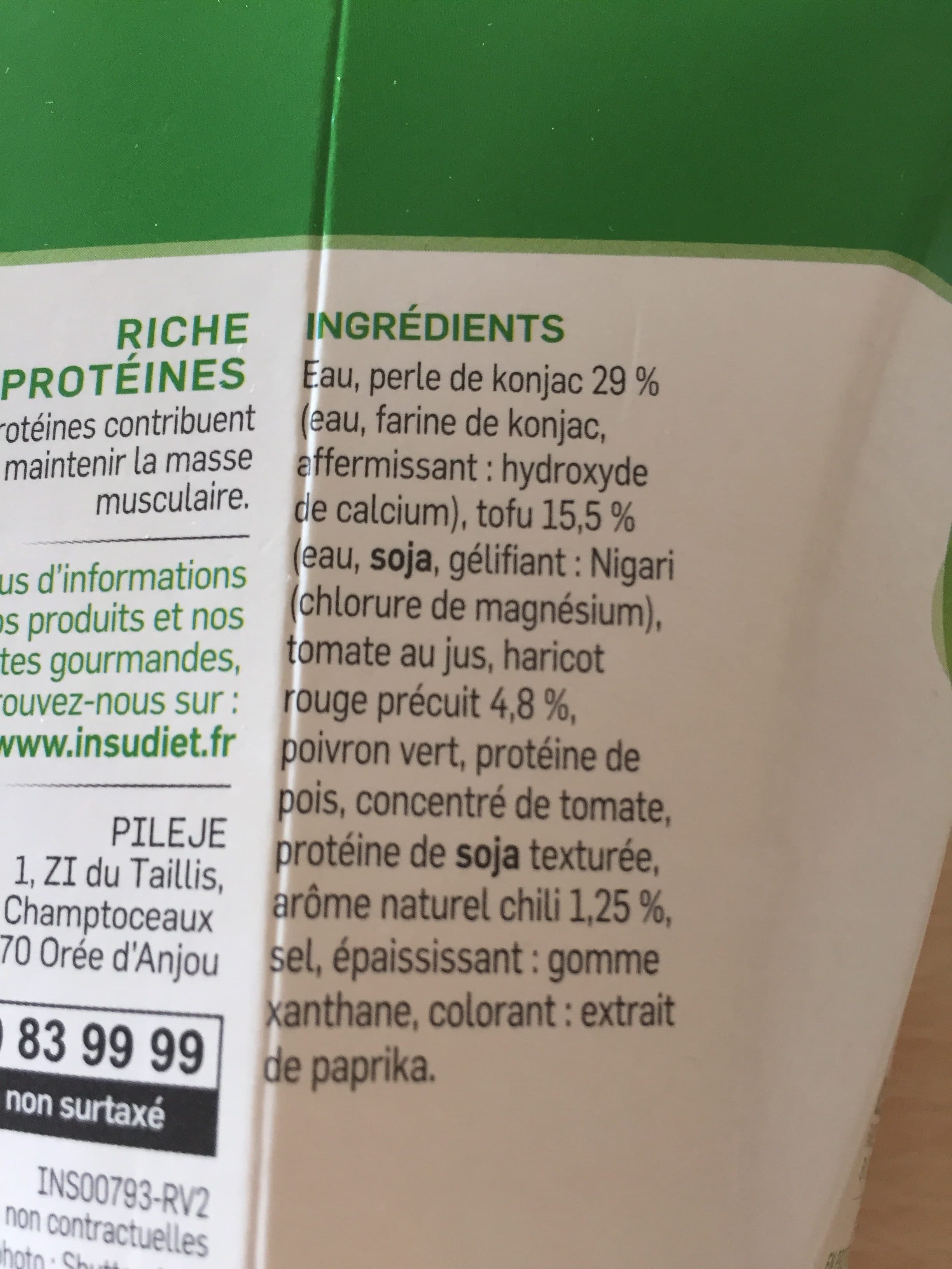 Pileje Insunea Végéal Insu Express à La Mexicaine packshot
