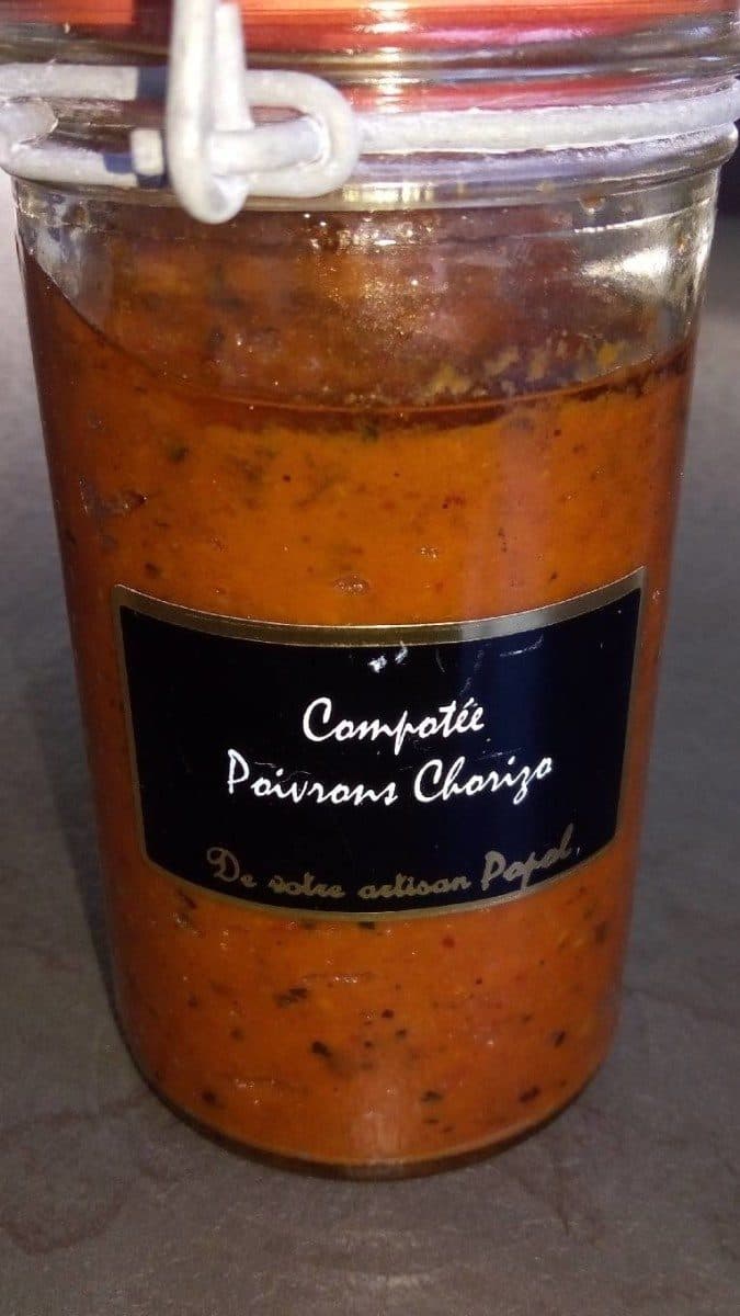 Open Food Facts Compotée poivrons chorizo packshot