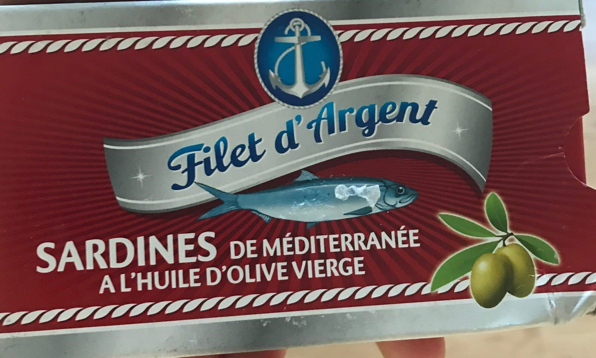 Filet d'Argent Sardines de mediterranée a l'huile d'olive vierge packshot