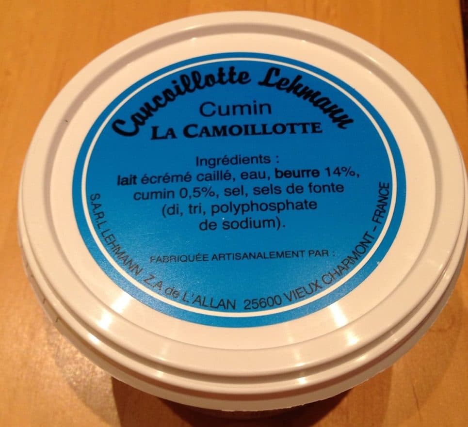 Lehmann Cancoillotte La Camoillotte - cumin 12% M.G. packshot