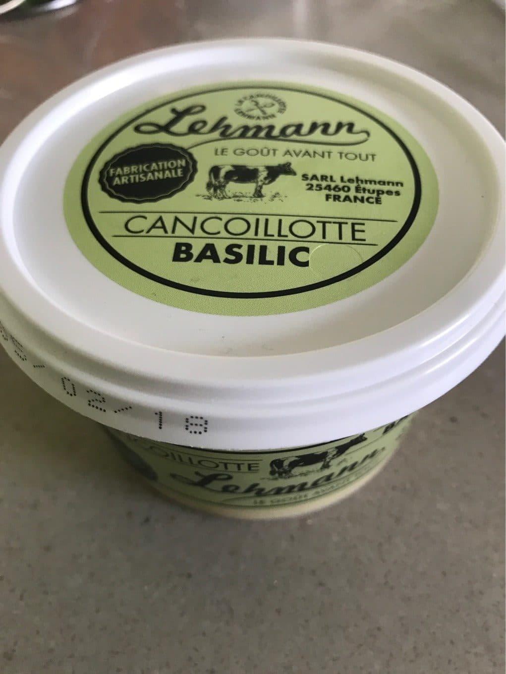 Lehmann Cancoillotte Basilic packshot