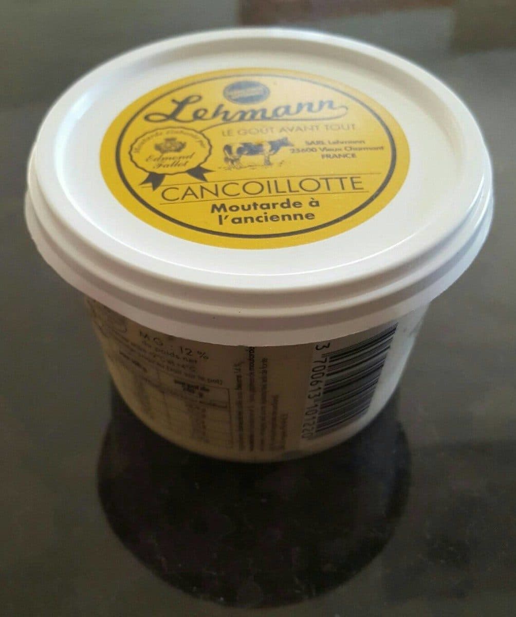 Lehmann Cancoillotte à la Moutarde à l'ancienne packshot