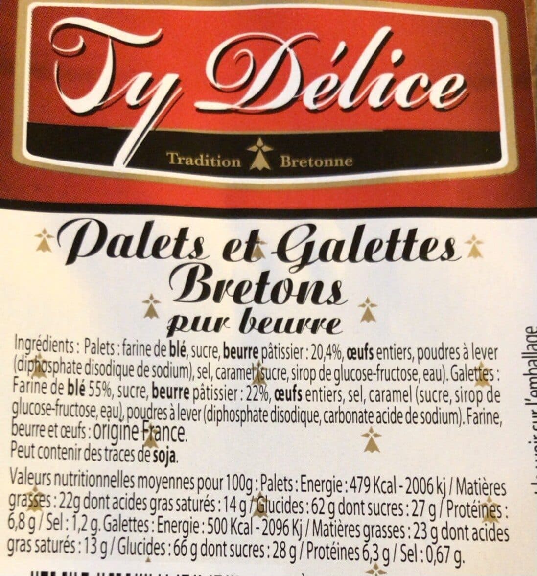 Ty Délice Galettes bretonnes packshot