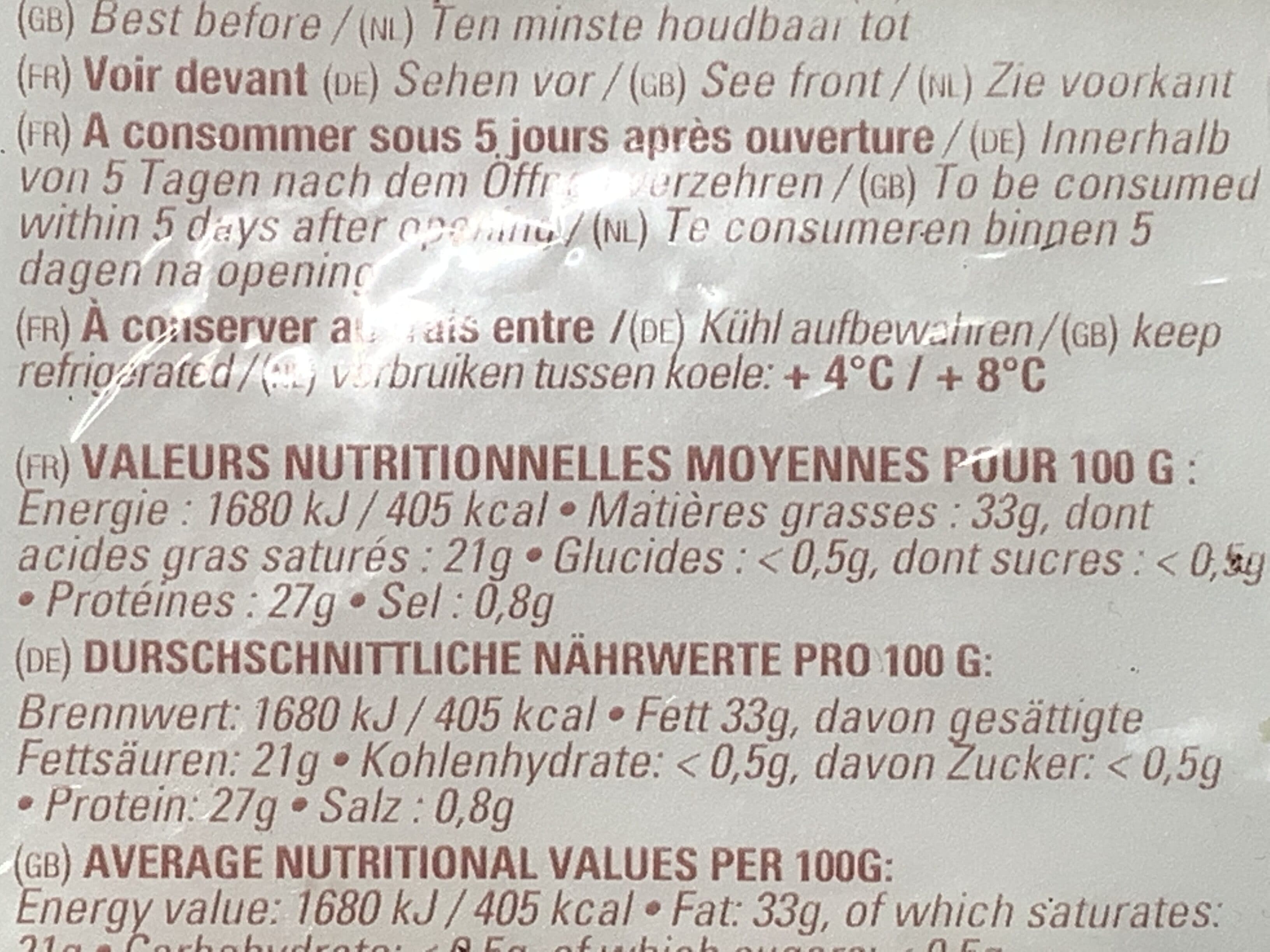 Fromagerie Roussey Gruyère France râpé au lait cru packshot