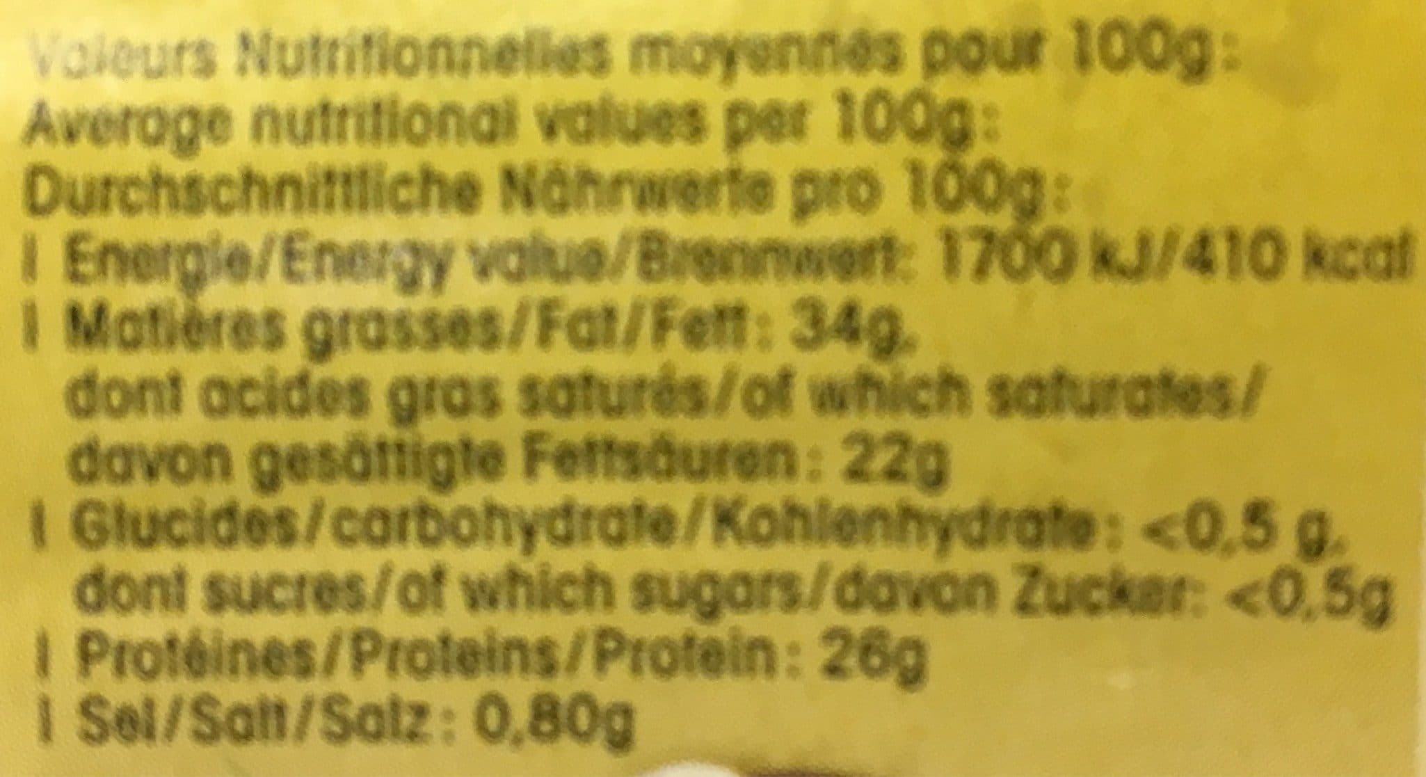 FROMAGERIE ROUSSEY Comté au lait cru - Fromage à pâte pressée cuite packshot