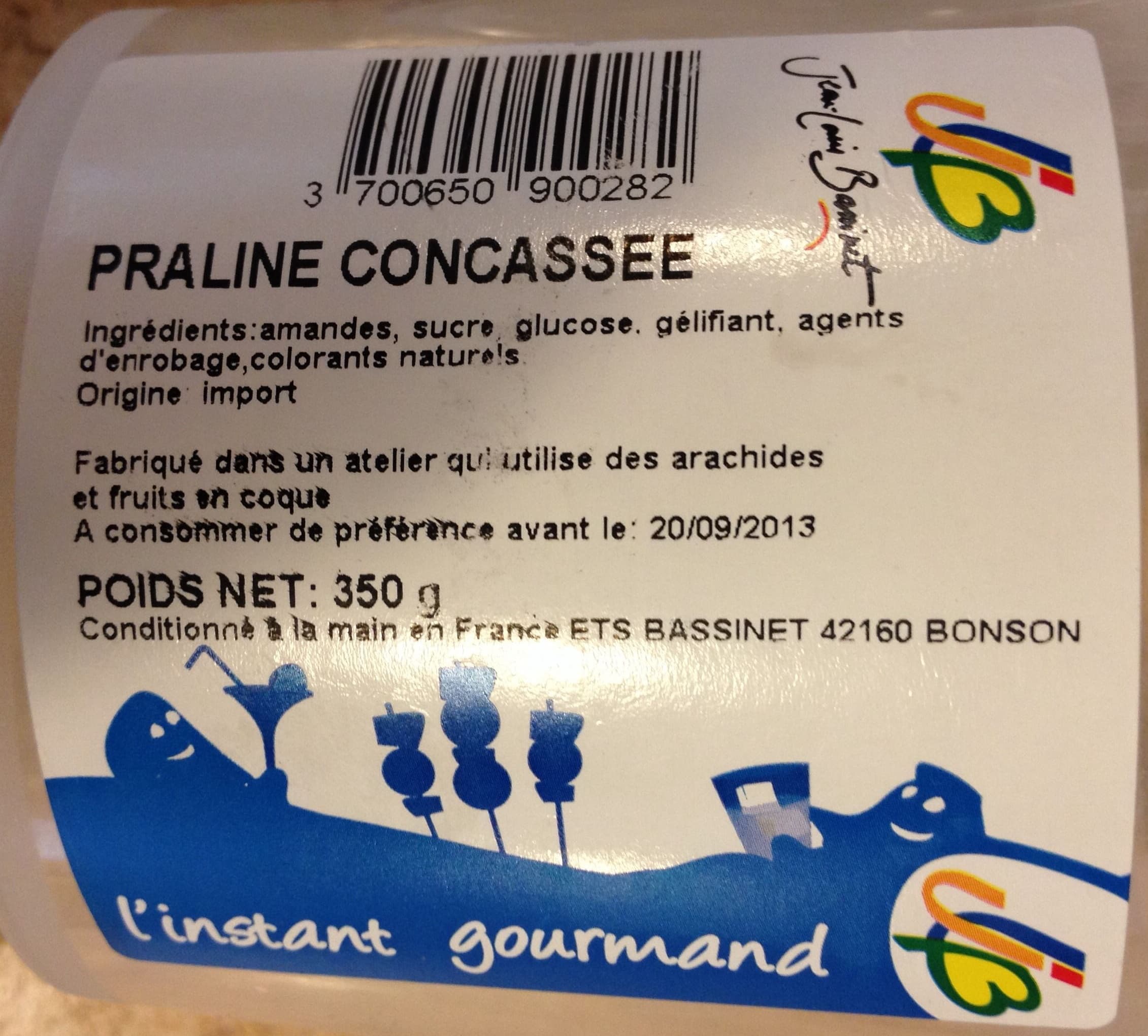 Jean-Louis Bassinet Praline concassée packshot