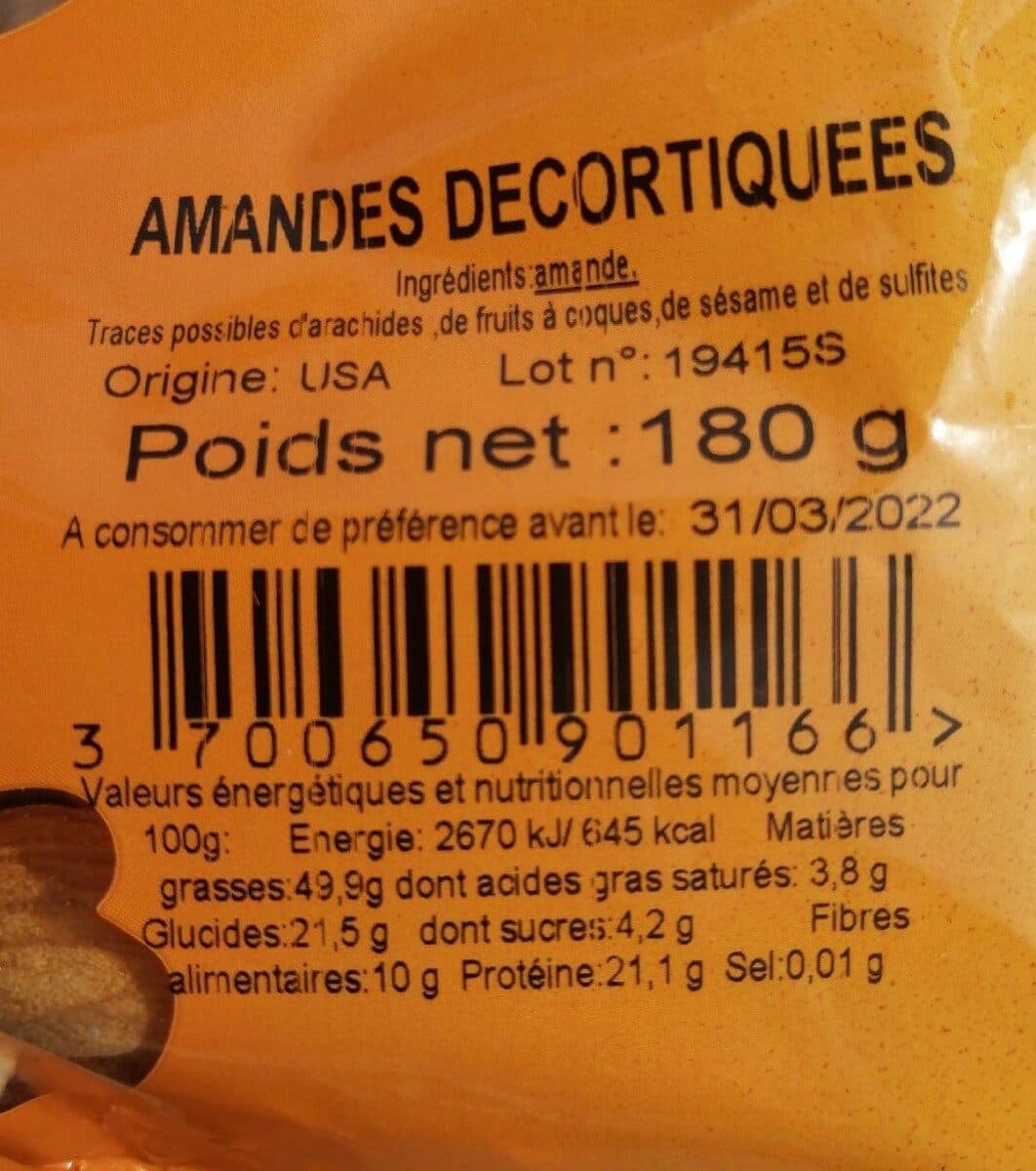 Jean louis Bassinet Amandes Decortiquées packshot
