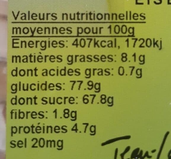 Open Food Facts Nougat cubes aux amandes packshot