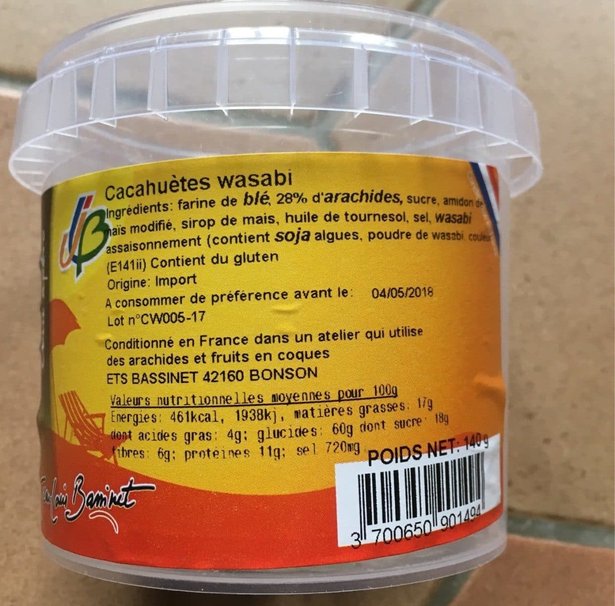 Open Food Facts Cacahuète wasabi packshot