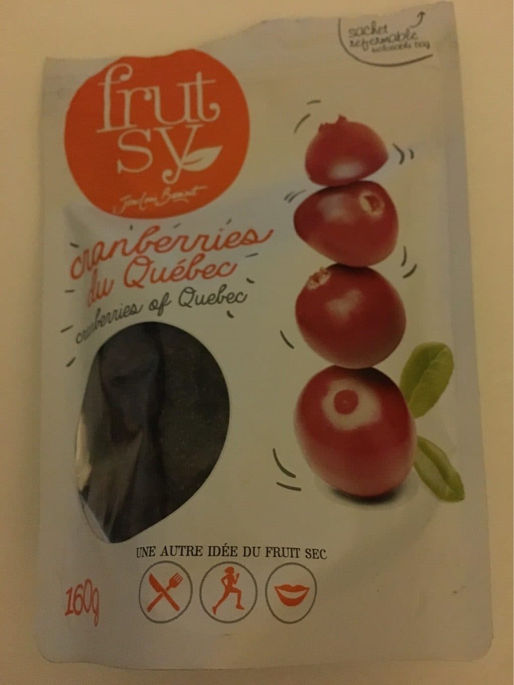 Frut Sy Cranberries du Québec packshot
