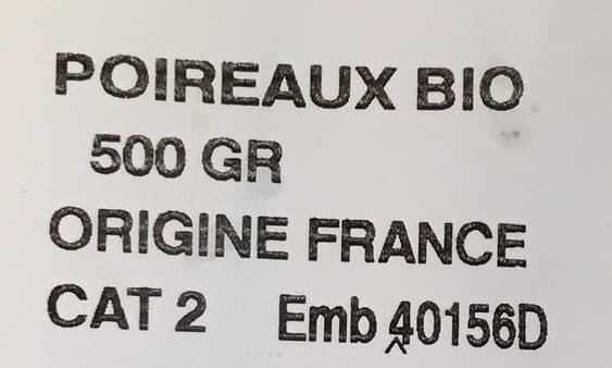 Bioleyre Poireaux bio packshot