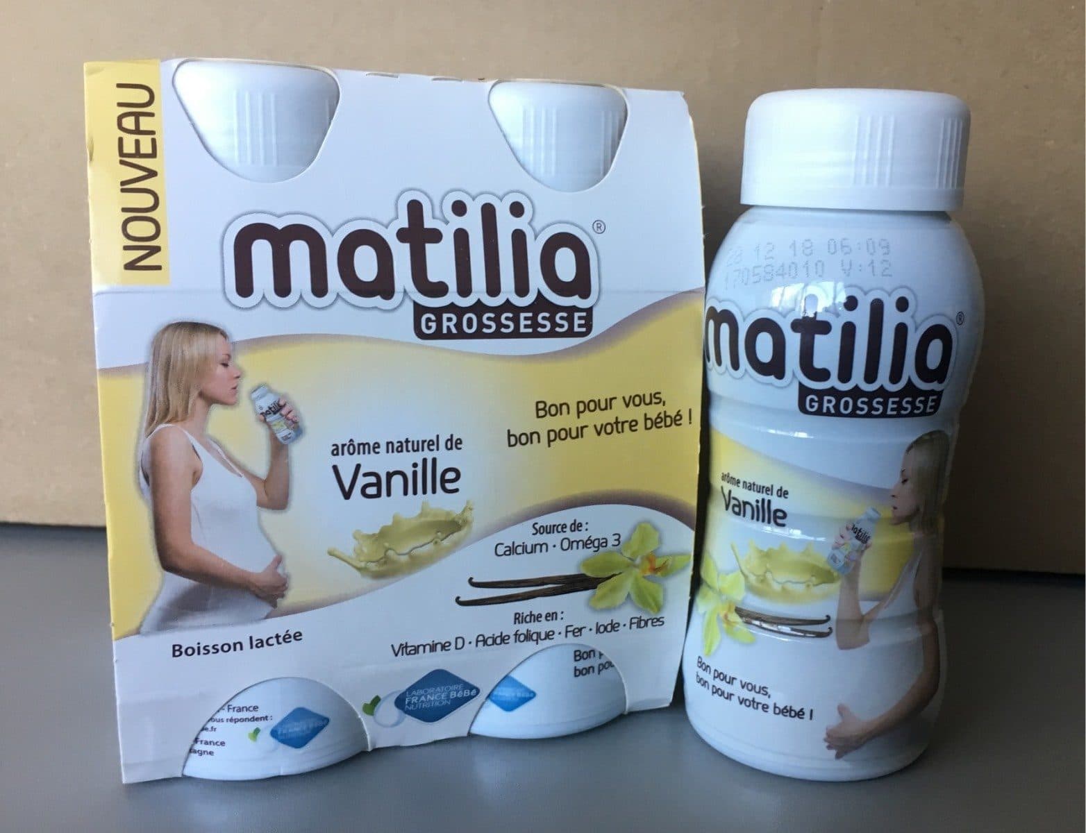 Open Food Facts Boisson lactée - Matilia Grossesse Vanille packshot