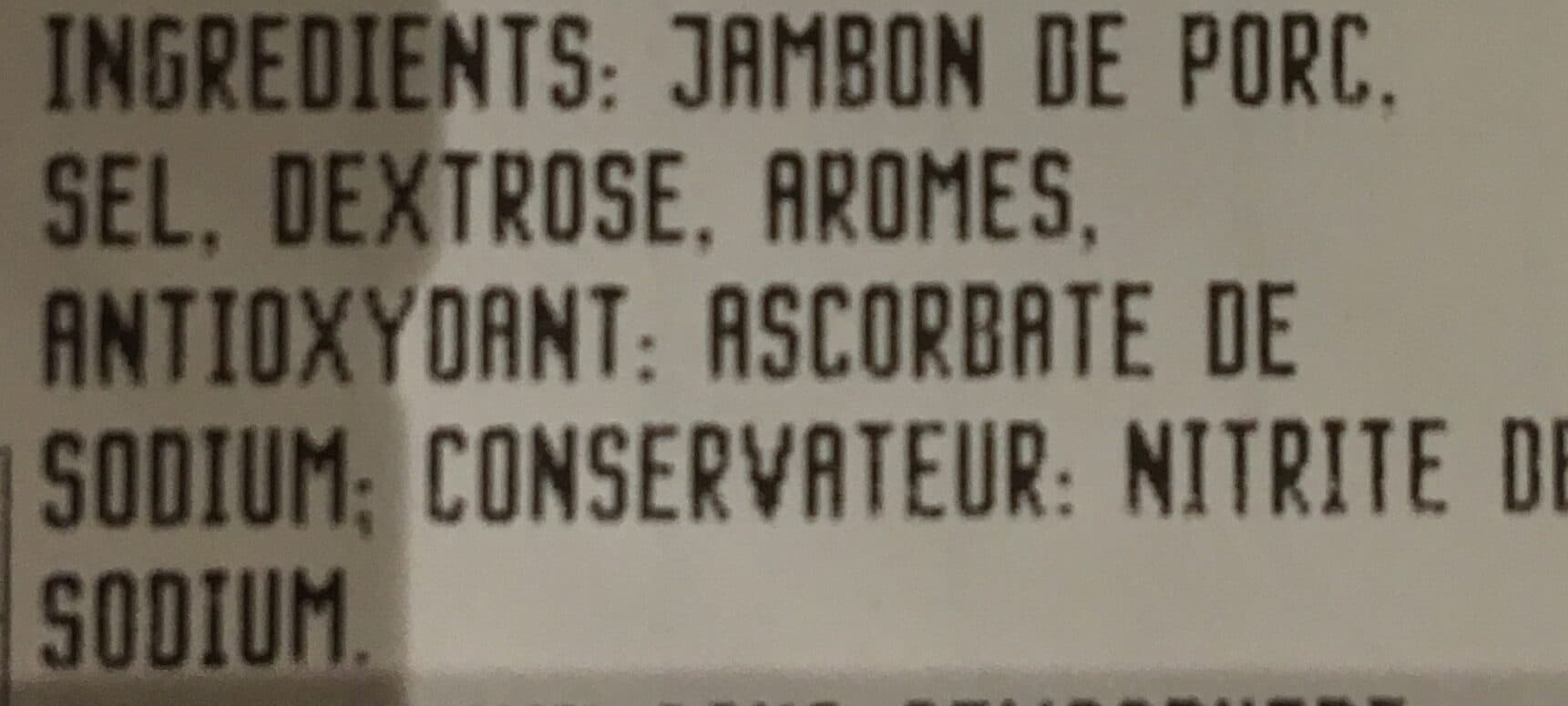 Corte Del Gusto Chiffonnade de jambon cuit packshot