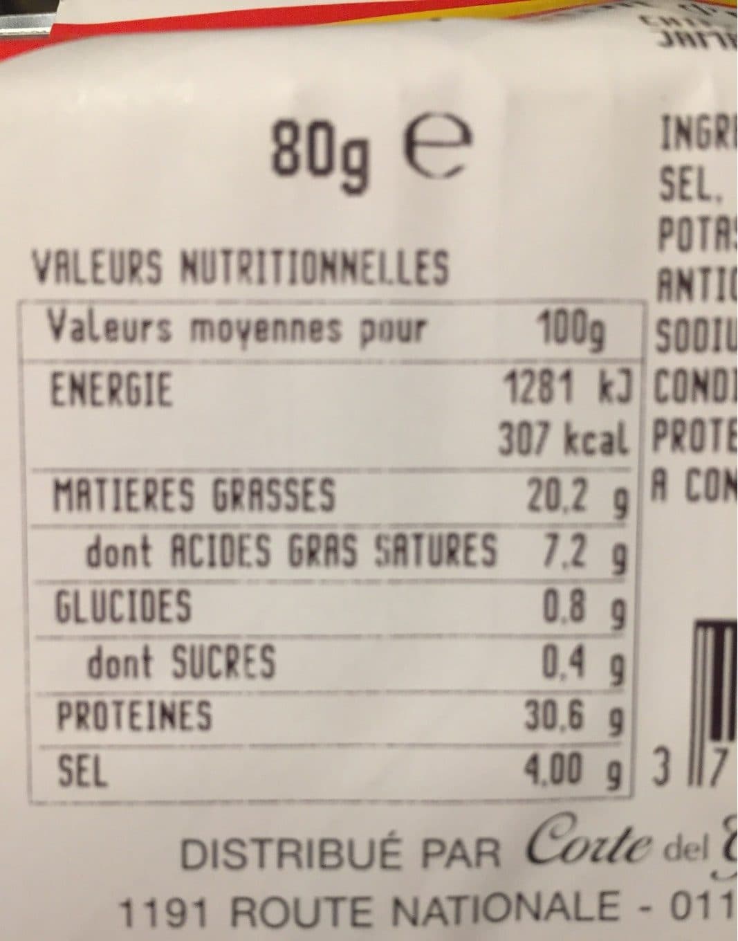 Fraichement Tranché Jambon serano stg packshot