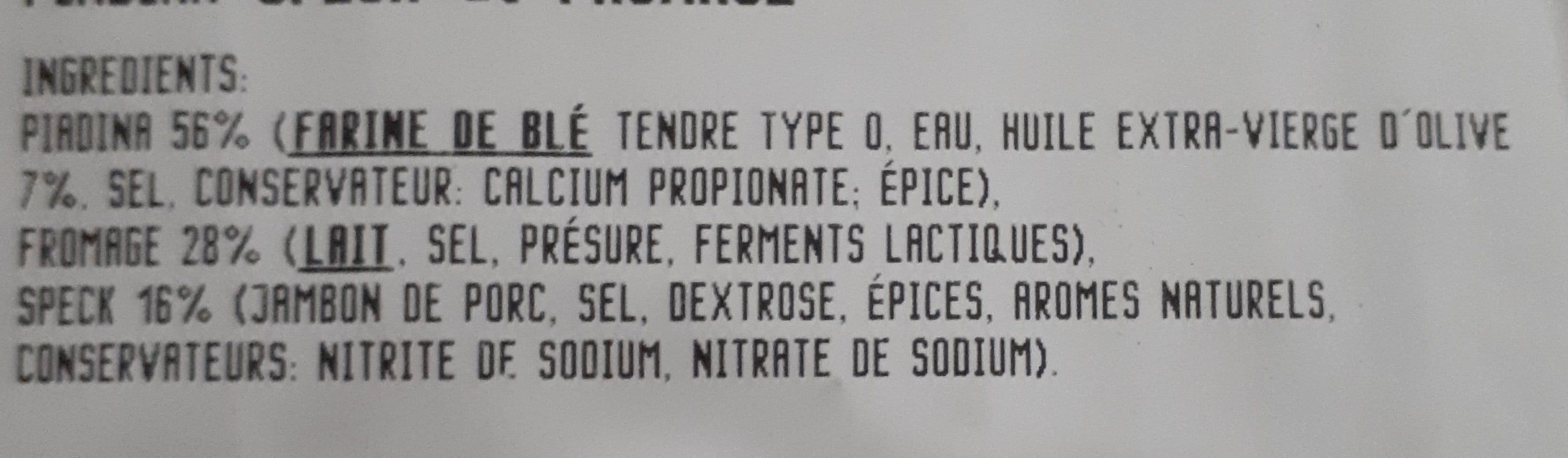 Open Food Facts Piadina Speck et Fromage packshot