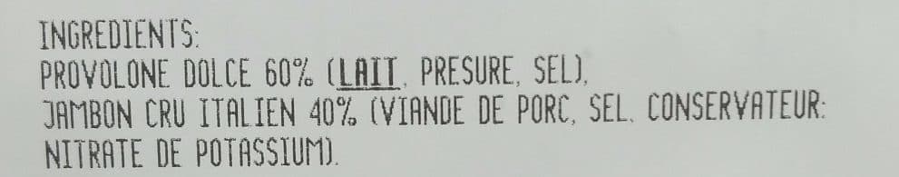 Corte del Gusto Jambon Cru et Provolone packshot