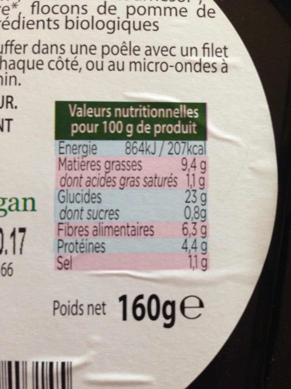 Very Veg Galette de légumes à l'aubergine packshot