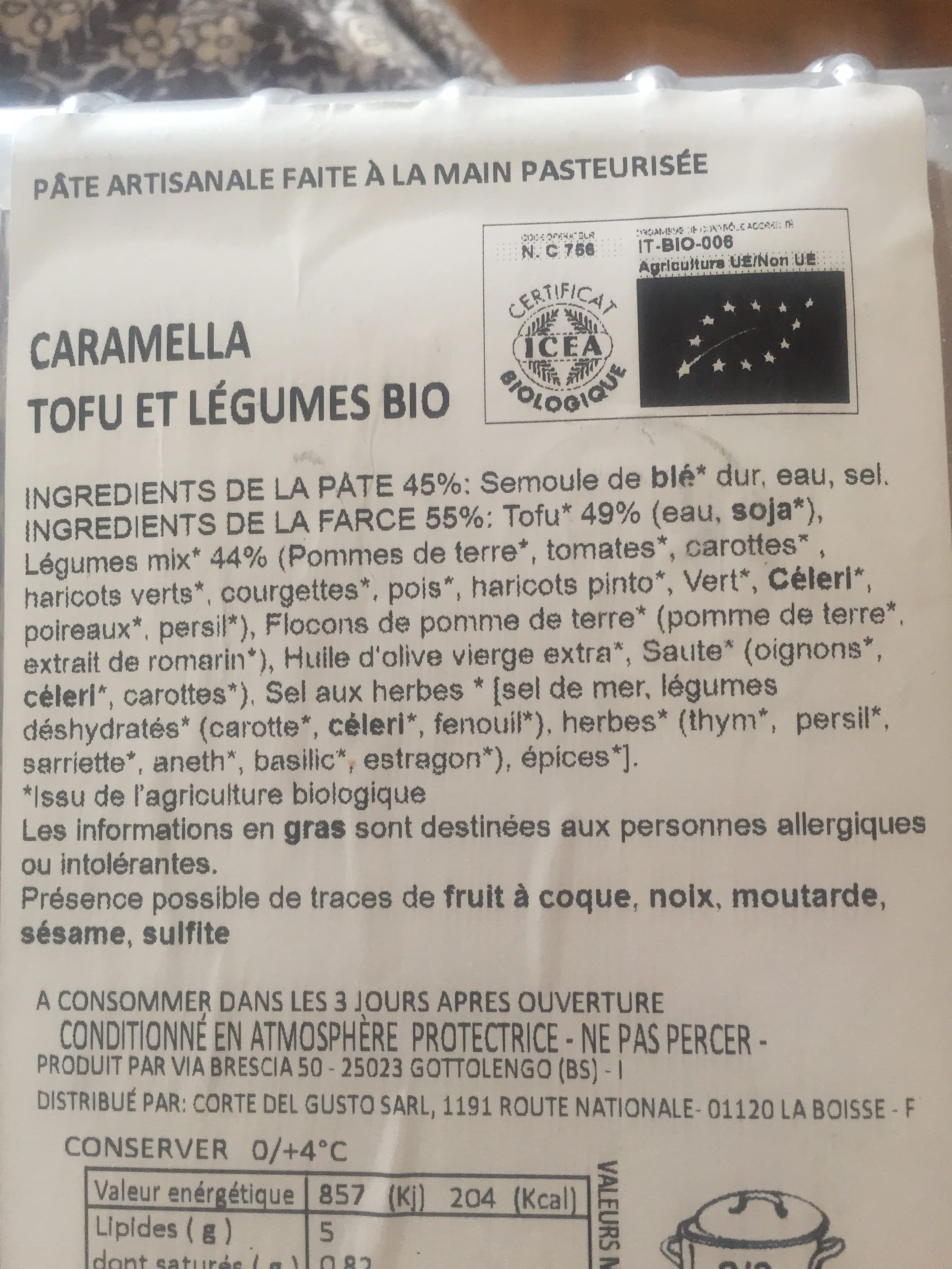 Veryg Pates fraiches caramella packshot