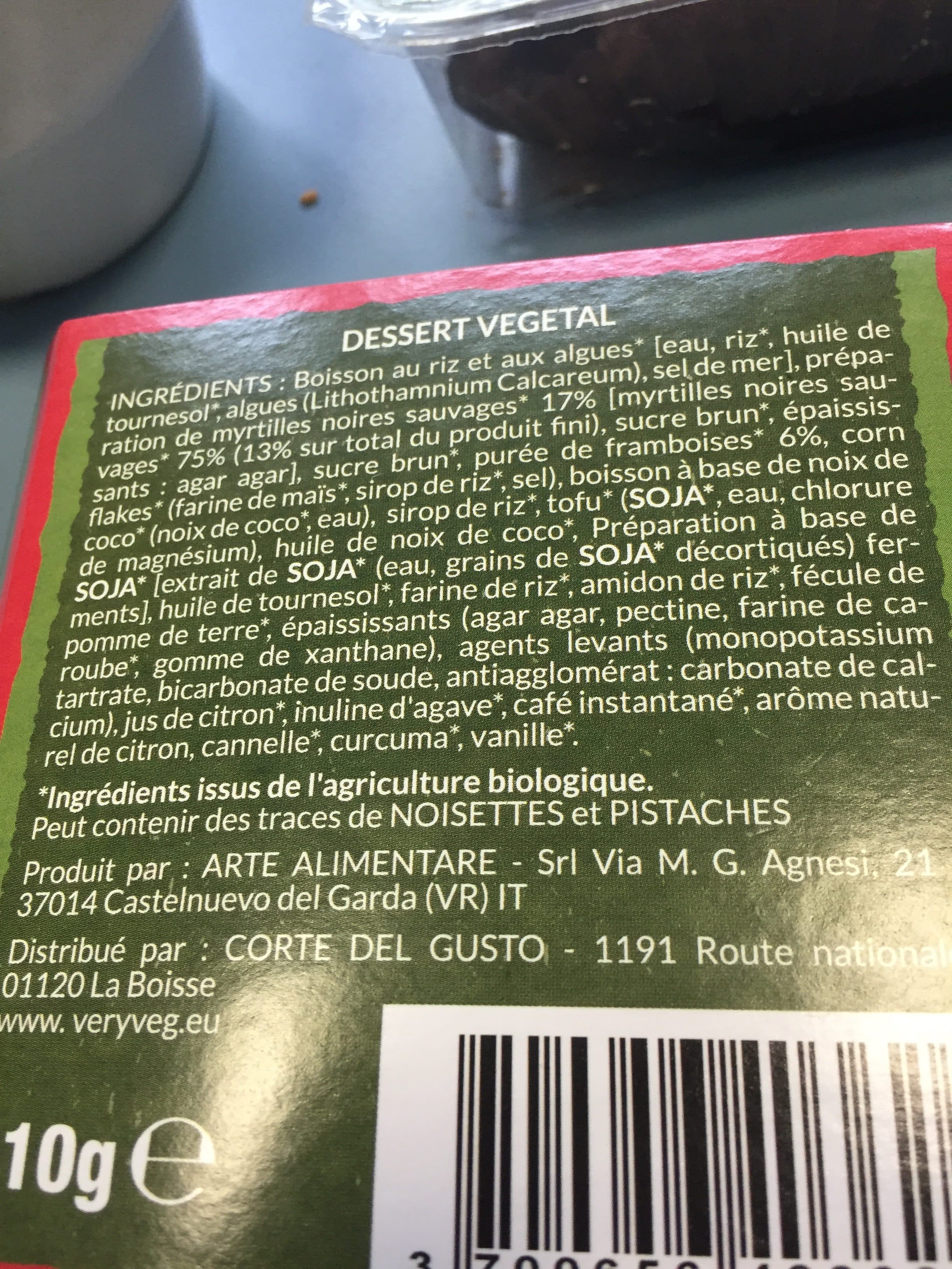 Very Veg Delice framboise myrtilles packshot