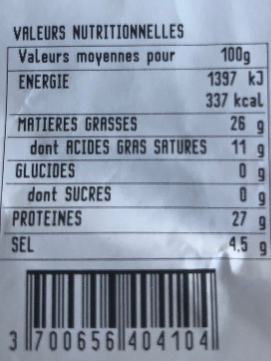 Open Food Facts Chiffonade de coppa packshot