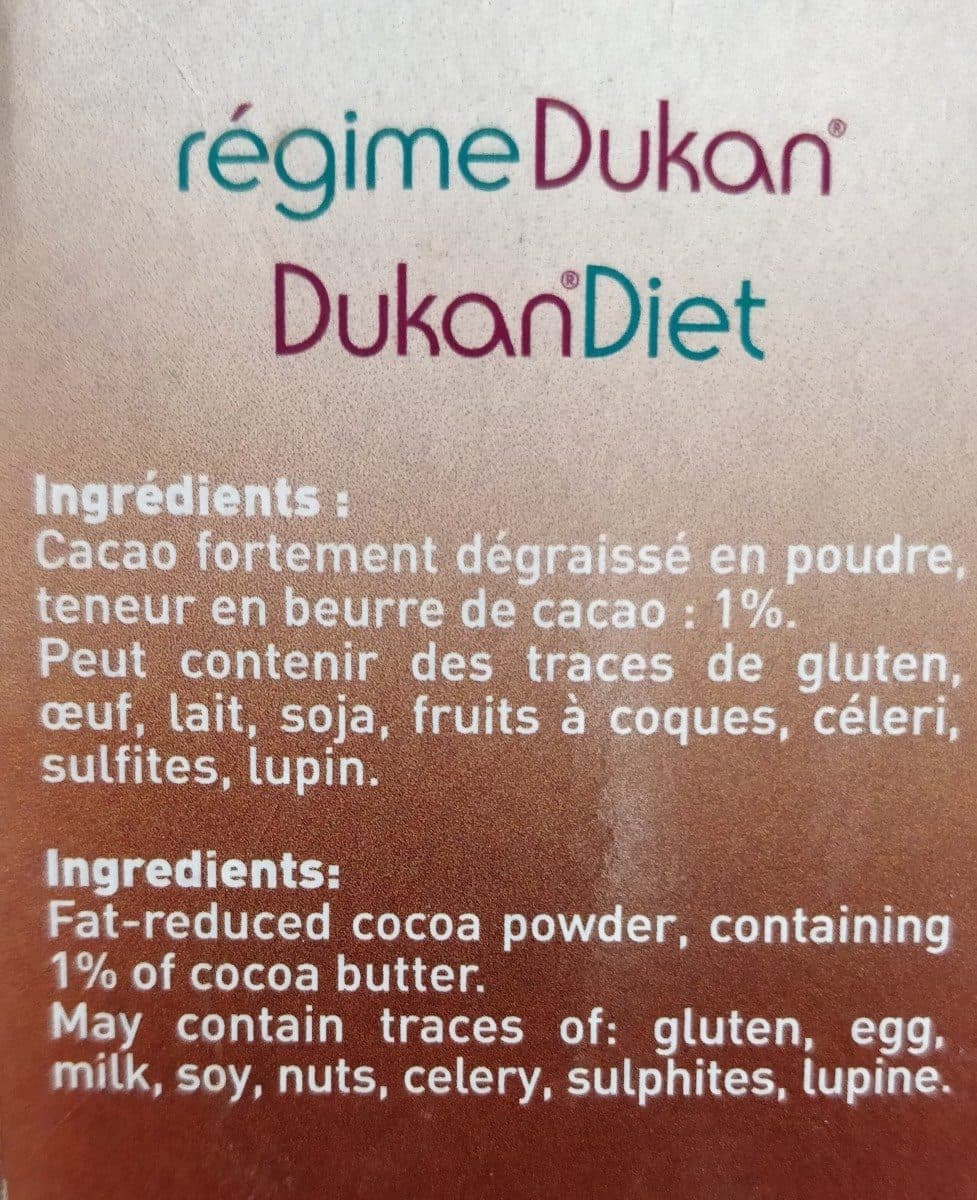 Dukan CACAO DEGRAISSE packshot